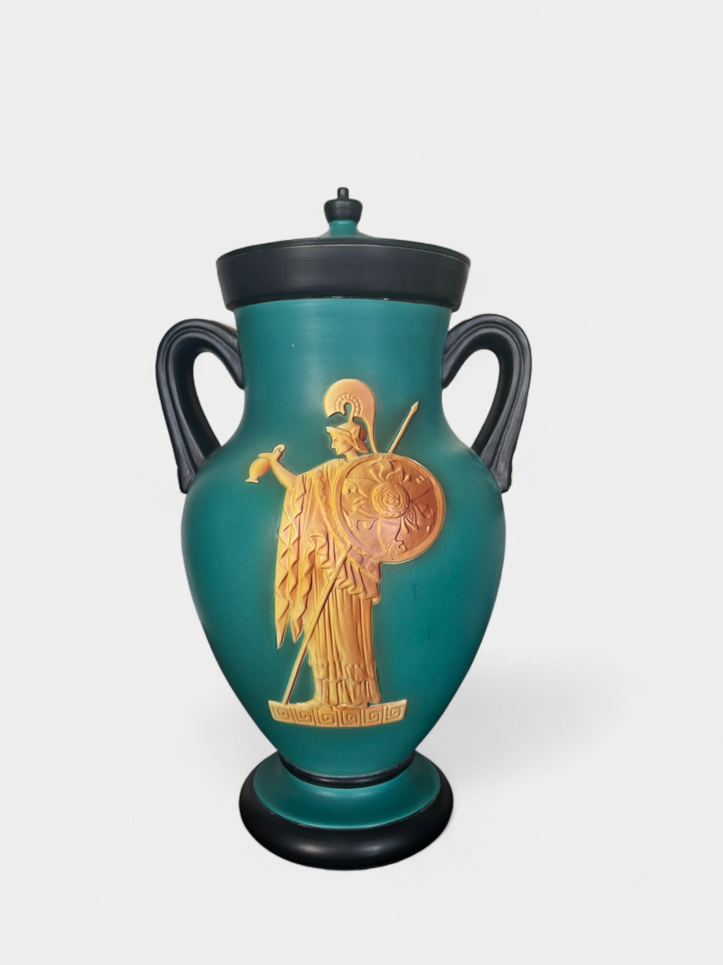 Art Deco ceramic lidded vase – Vibi Torino, 1930s